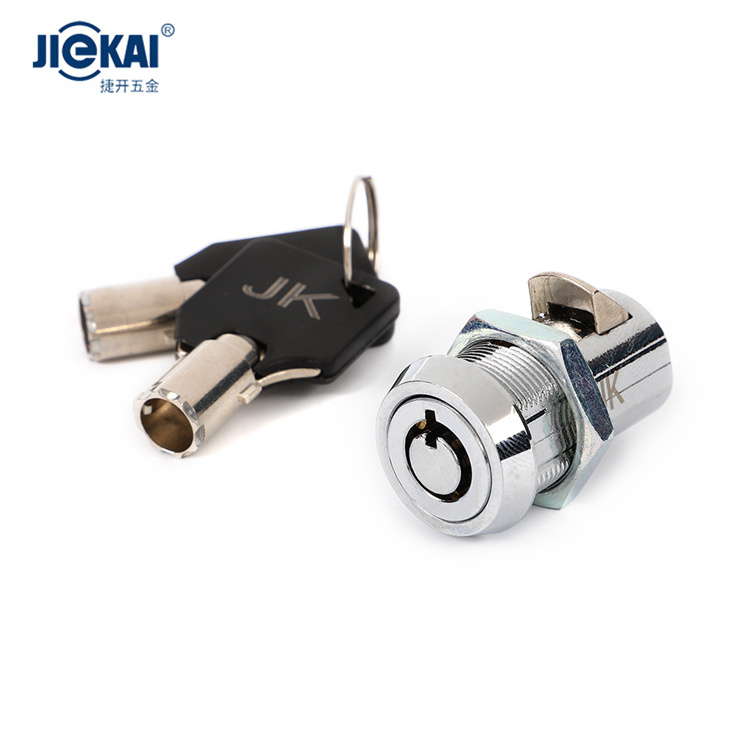 High security JK521 backing plate 19mm zinc alloy die-casting cam lock waterproof for industrial cabinets