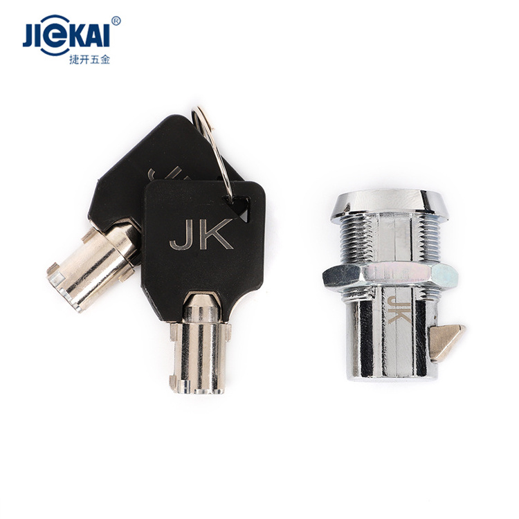 High security JK521 backing plate 19mm zinc alloy die-casting cam lock waterproof for industrial cabinets