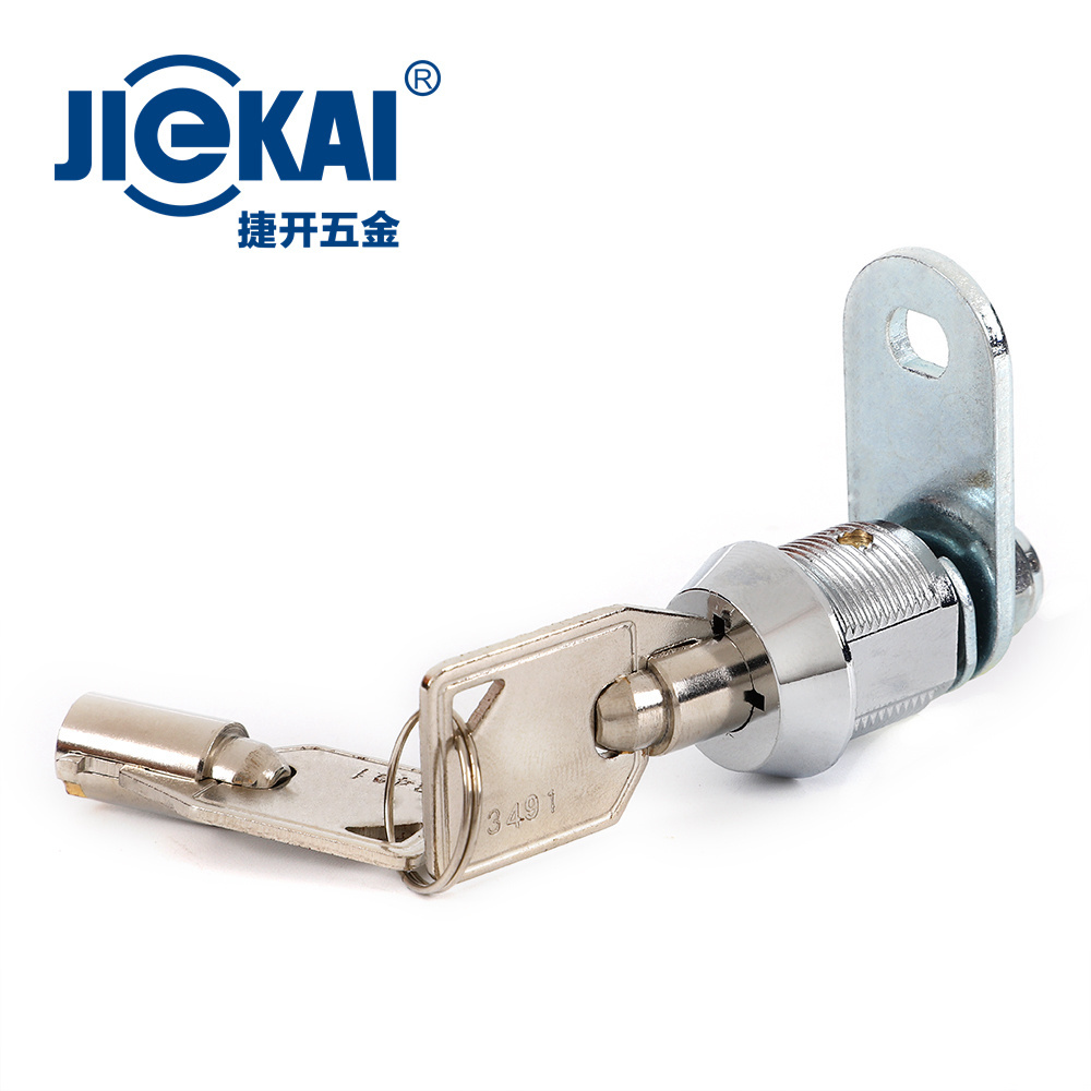 High Security JK500 Zinc Alloy Black Tubular Lock with Round Key Arcade Cam Lock