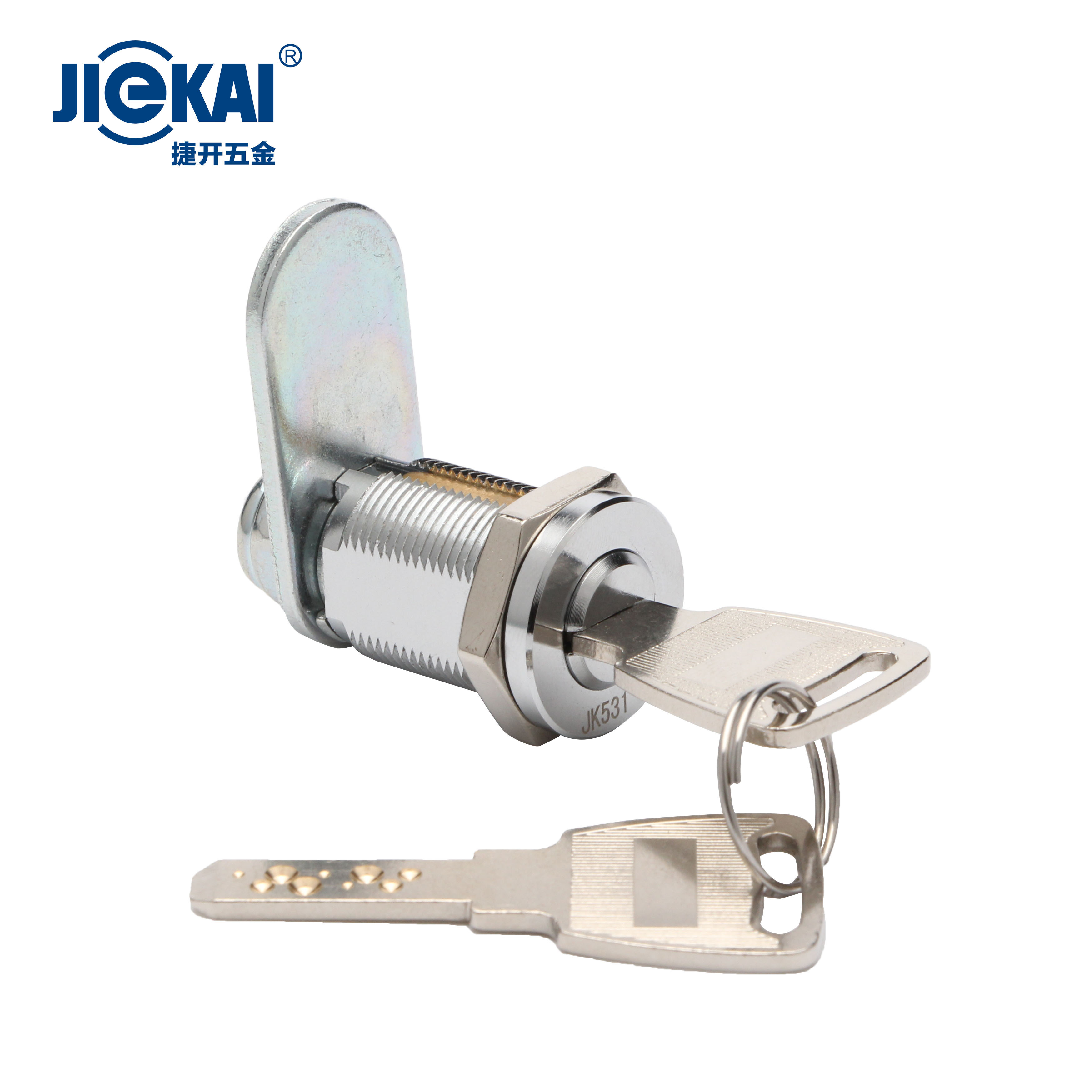 JK531 Replace RV Storage Locks Super Durable Zinc Alloy Cabinet Locker Flat Key Cam Lock