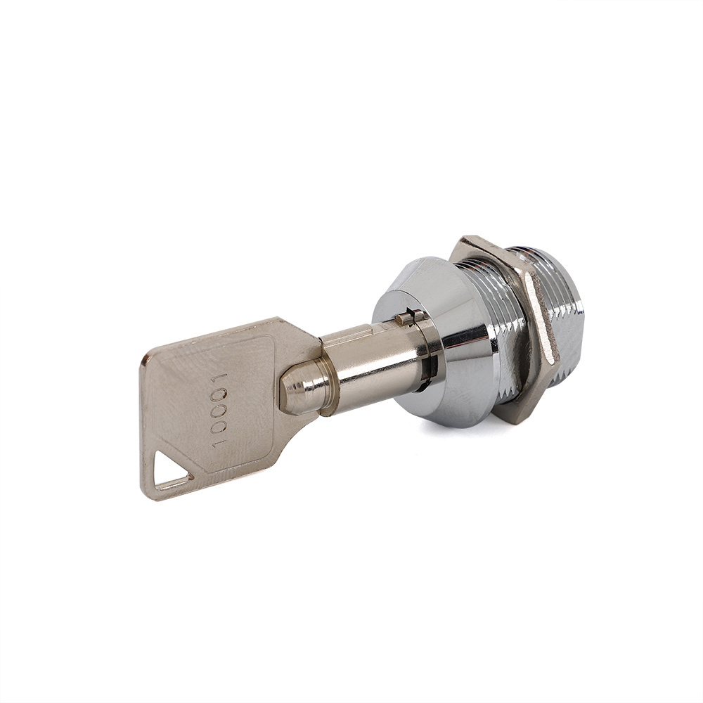 JK525 Closet Tubular Key Door Sliding Push Lock For Glass Cabinet