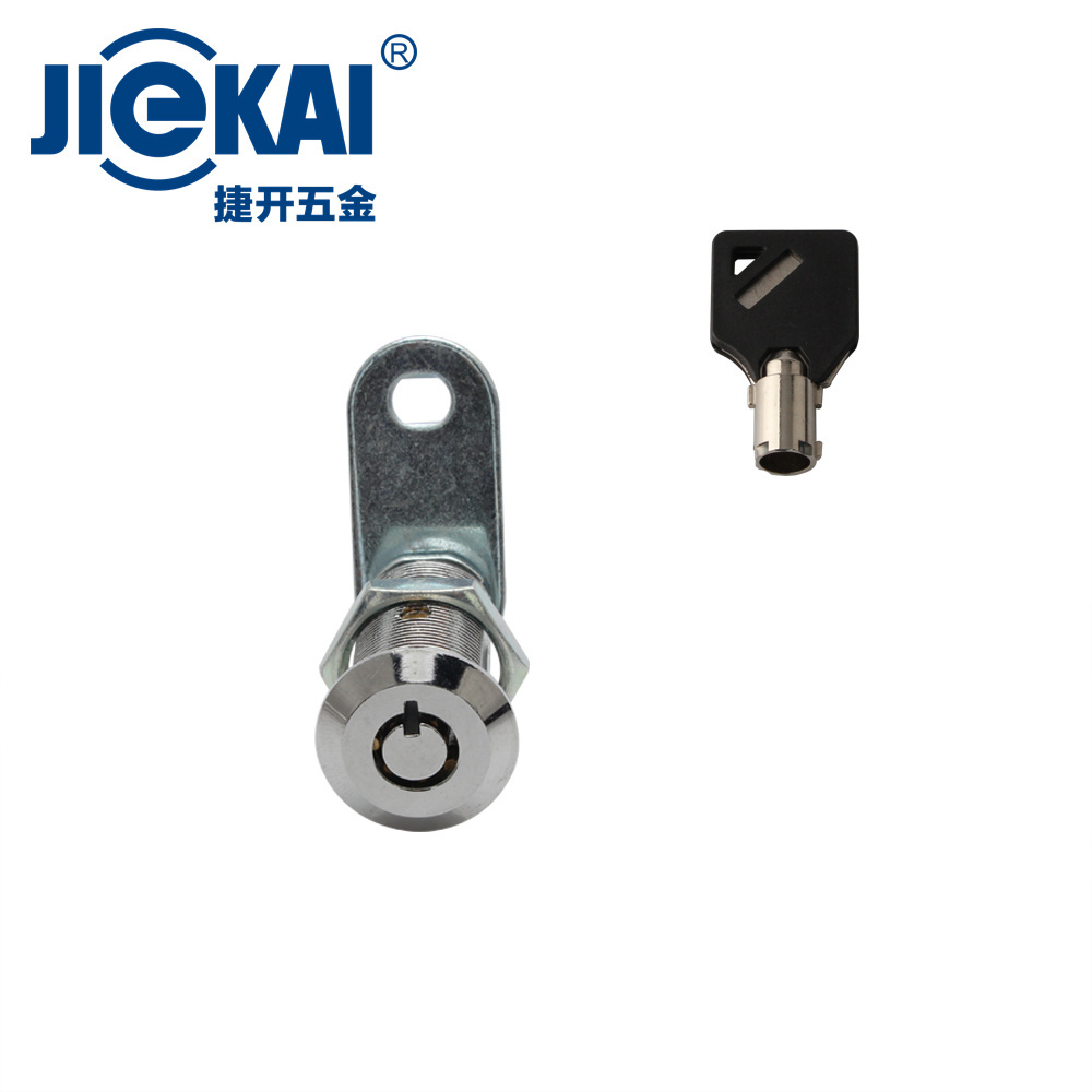 Factory selling JK512 cash box lock series circle the key 90 degree cam lock for cabinet office