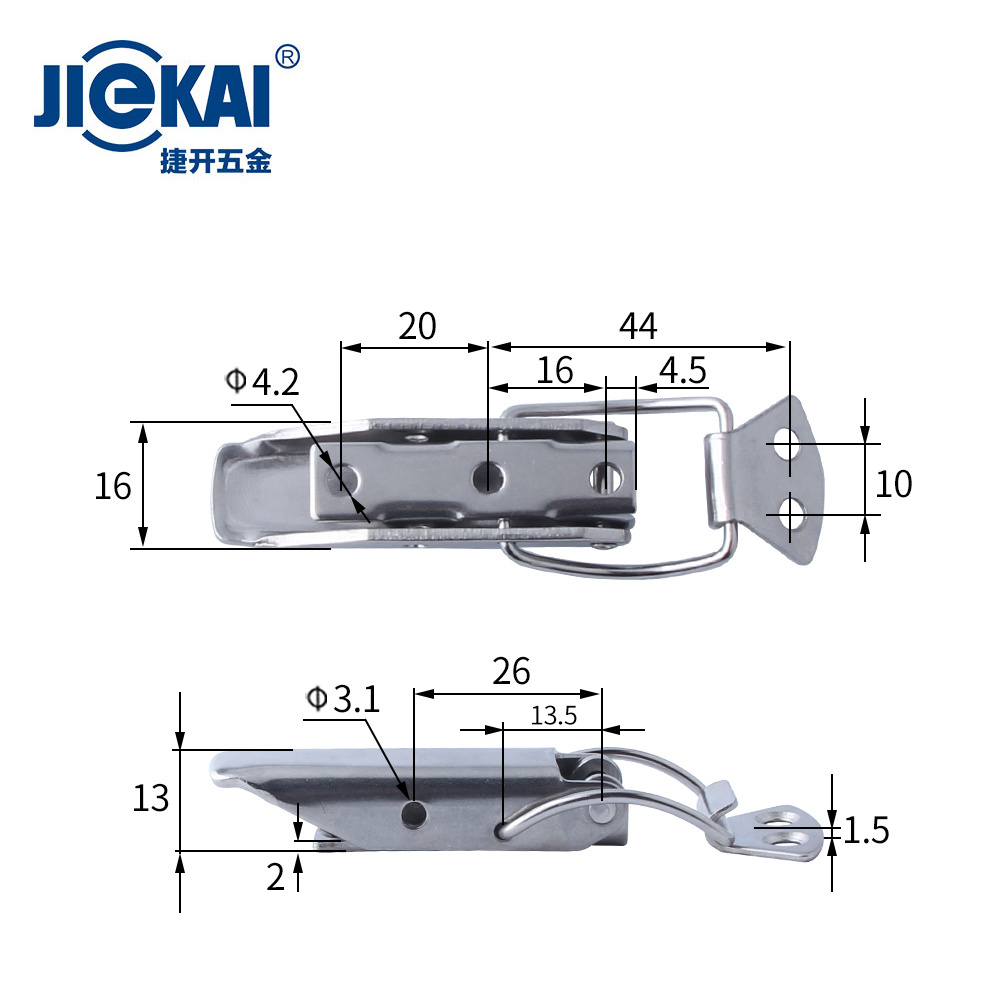 SD9103 Latch Catch Toggle Clamp Cabinet Boxes Lever Handle Lock Hasp For Sliding Door Furniture Hardware