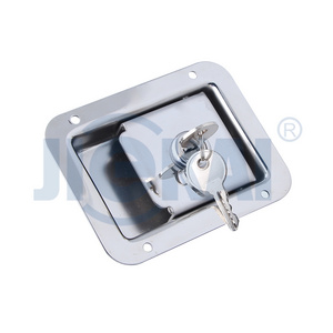 Jiekai MB410 Economy 304 Stainless Steel Flush Mount Truck Toolbox Door Locks Paddle Latch Lock