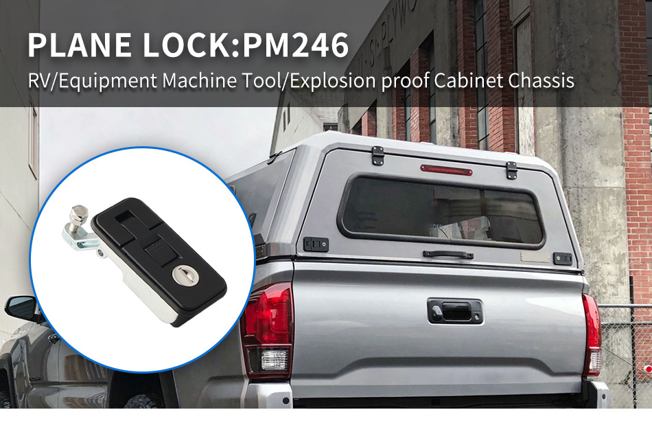 PM246 Boat Marine Lever Slam Latch Trigger Push Flush Catch Button Mount Latch Flush Latch Lock Compression