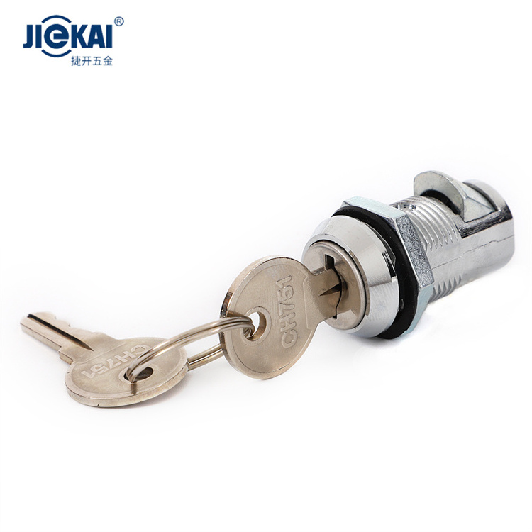 JK522 Sliding Door Atm Slam Locks Hook Round Cylinder Cam Lock with CH751 Keyed Latch