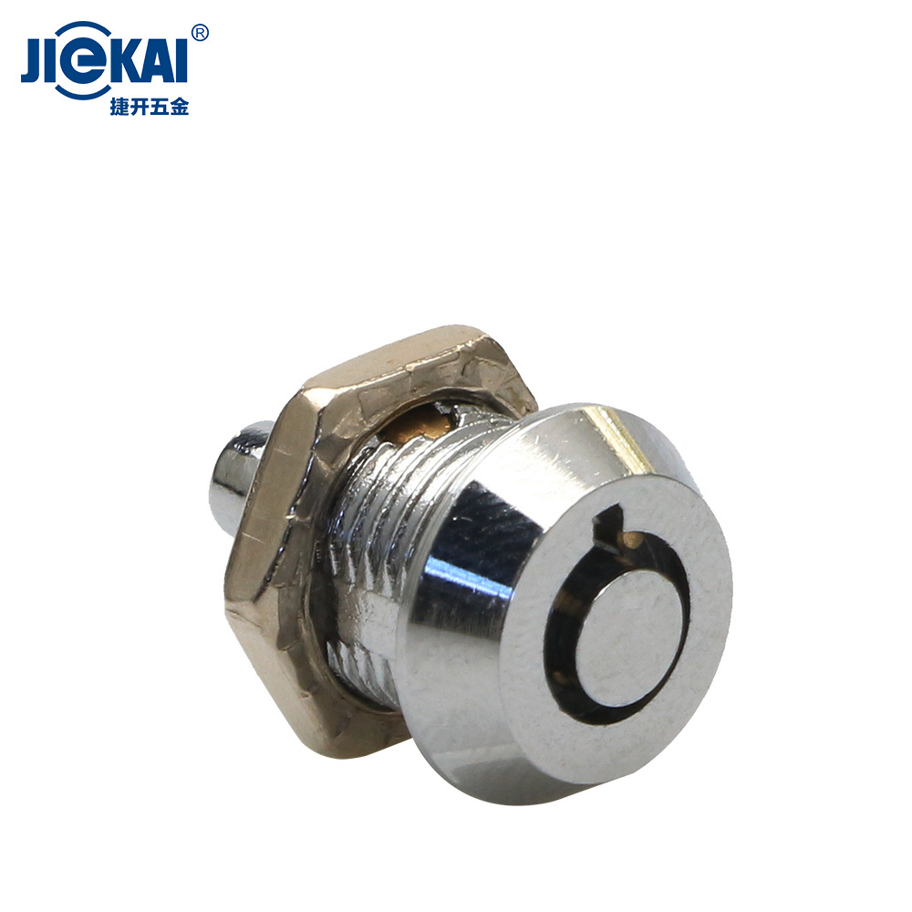 JK311 Showcase Door Tubular Key 10mm Mini Plunger Miniature Tubular Push Locks for Wooden Cabinets