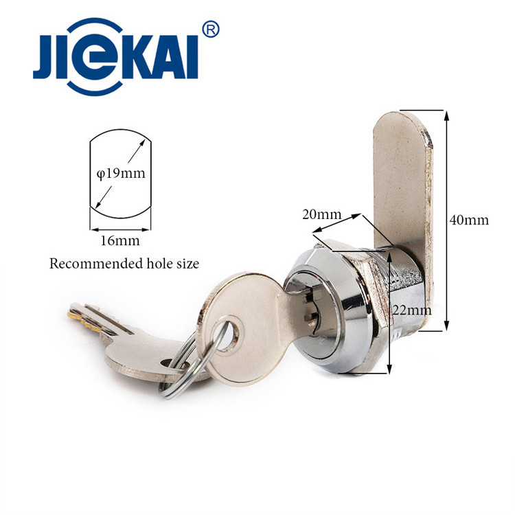 Super Durable JK503 Mail Box Flat Key Lock Keyed Alike Cam Lock For Metal Cabinets