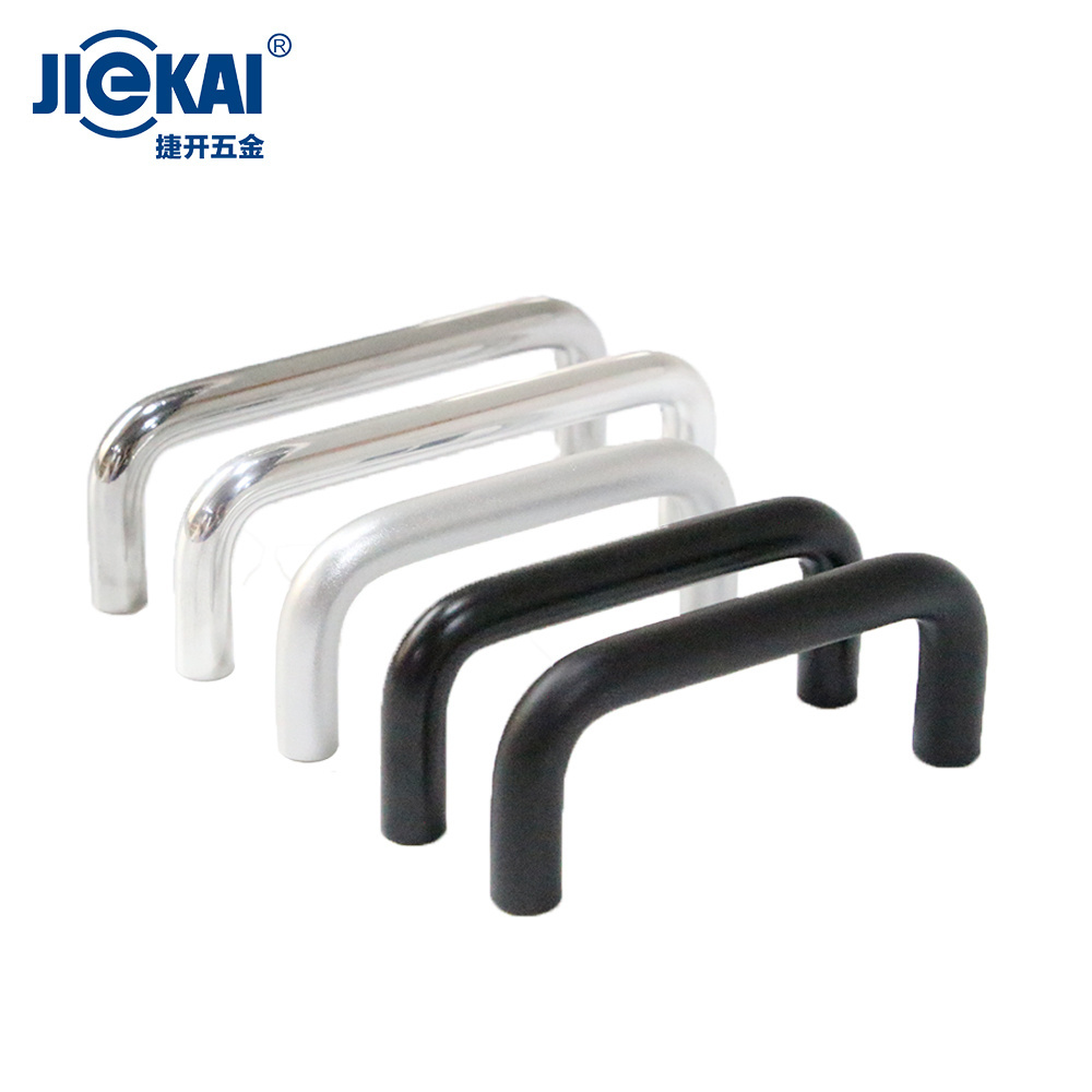 LS511 black stainless 100mm long chemical resistant tubular brushed nickel cabinet pull handle for tool trolley