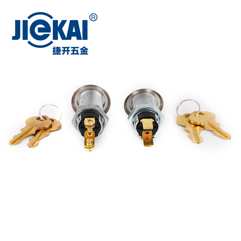 Jk201 Electric Keyboard Shutter Brass Key Cabinet Key Switch Two/Three Position Lock For Vending Forklifit