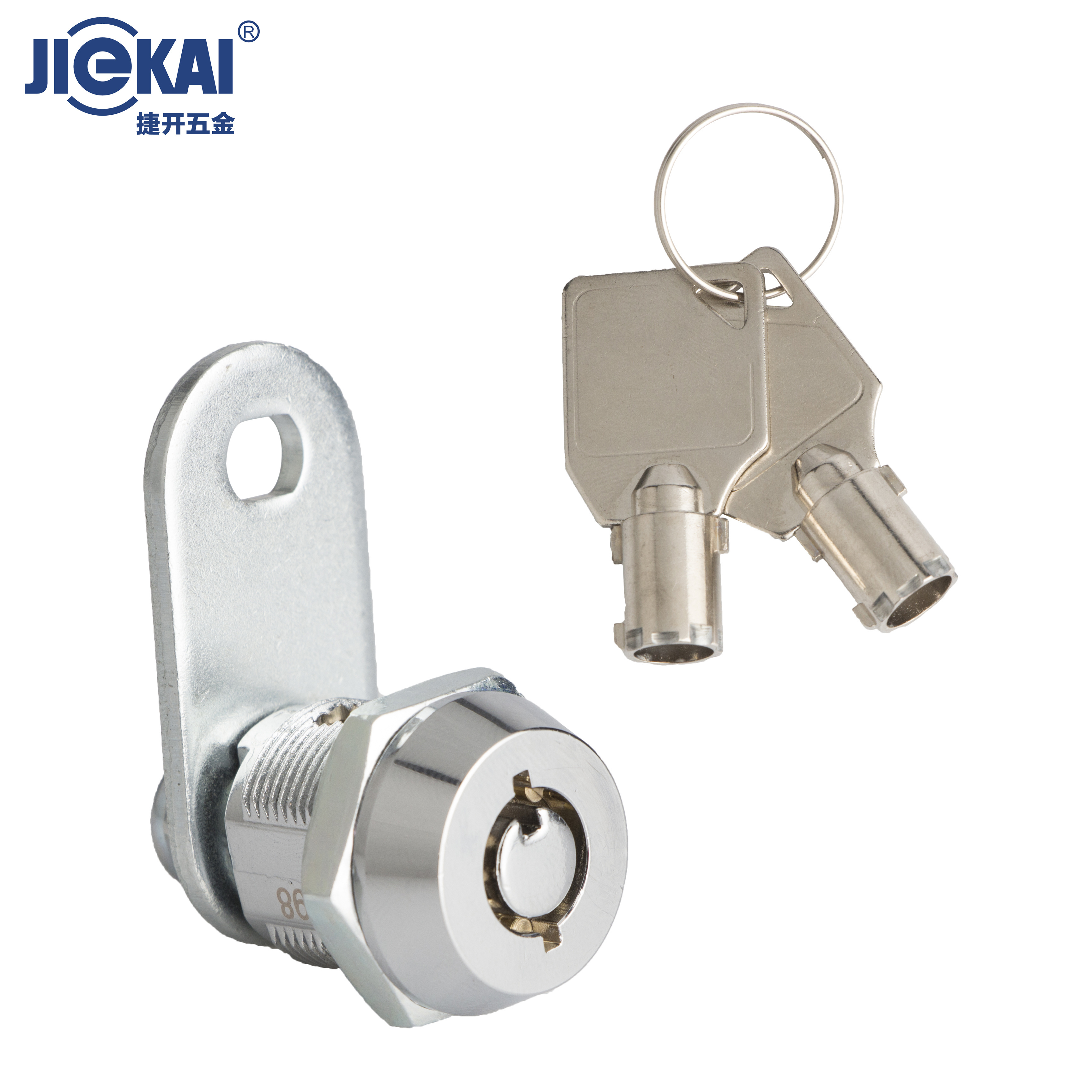 Super Durable JK500 zinc alloy cabinet catch tubular key lock 90 degree hook cam lock