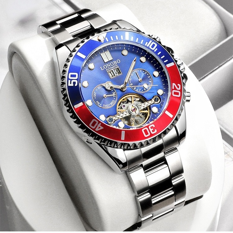 LONGBO high end luxury watches diamond expensive watch for men custom wrist watch