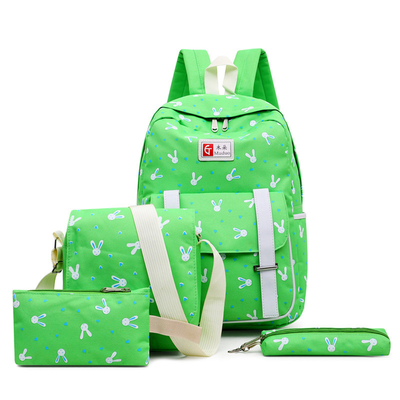 3PCS New Design Durable Canvas Wholesale Cheap Soft Kids School Bag Set cartoon anime backpack waterproof