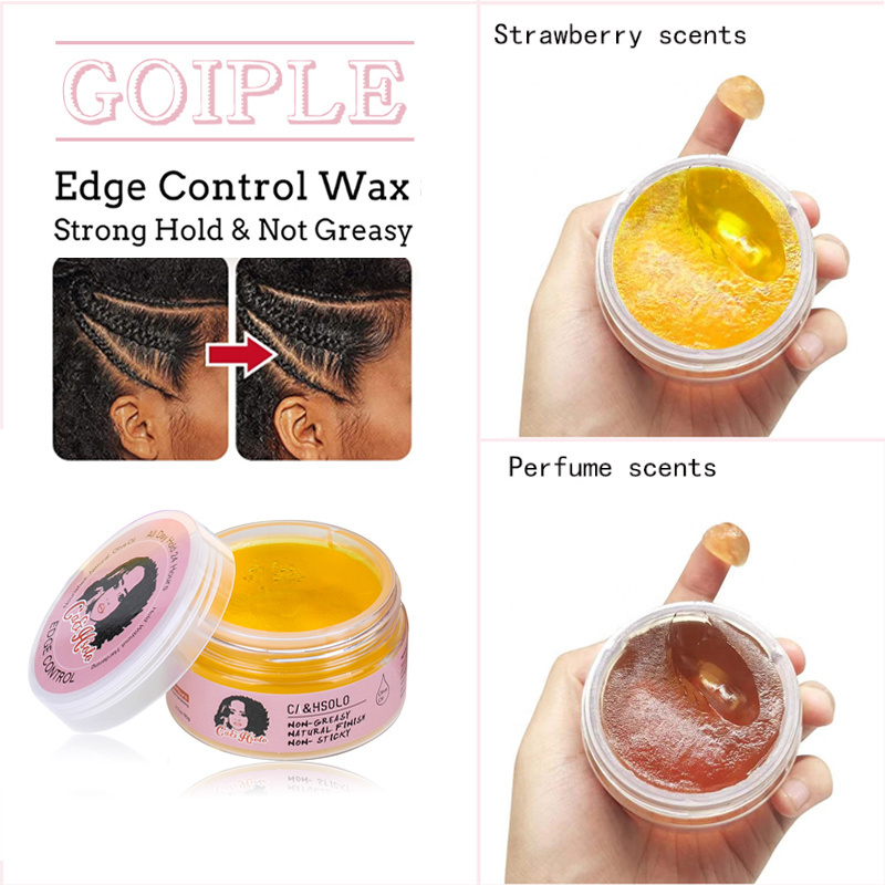 OWN Brand Water Based Extra Hold Edge Gel Private Label Professional Hair Styling Pomade Wax Custom Hair Edge Control for 4c