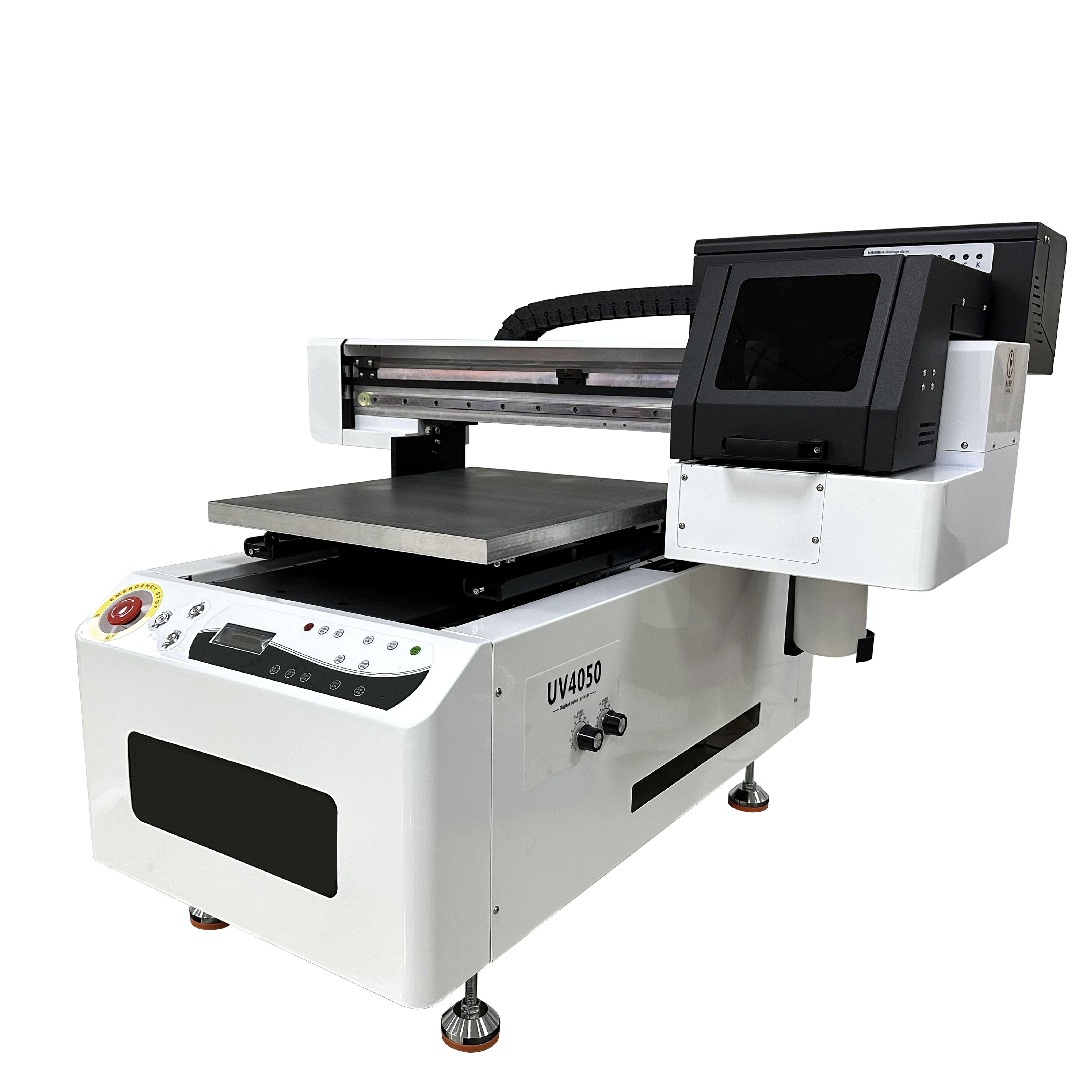 Inkjet UV Flatbed Printer 4050  for Helmet Curved Objects Polythene Bag Printing Machine for Plastic Bags