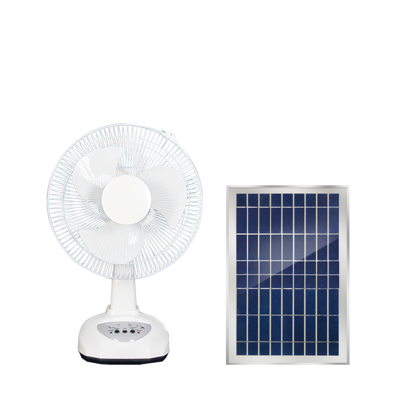 Outdoor Portable fan solar Camping rechargeable table fan solar fan