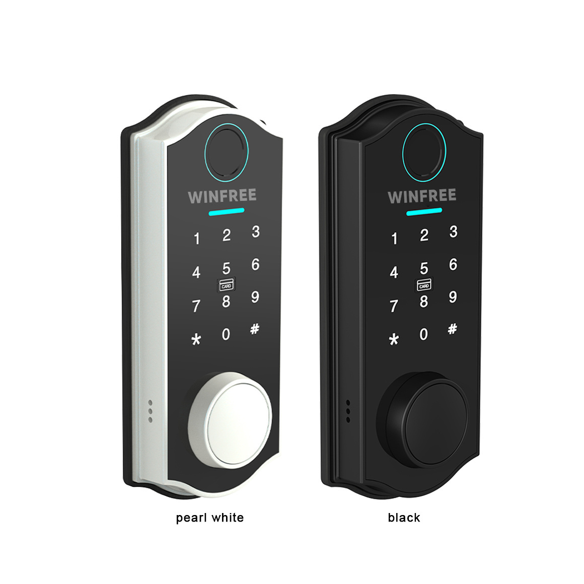 American Style Fingerprint Digital Keyless Door Lock TTlock App Remote Control Electric Wifi Smart Deadbolt Door Lock for Home