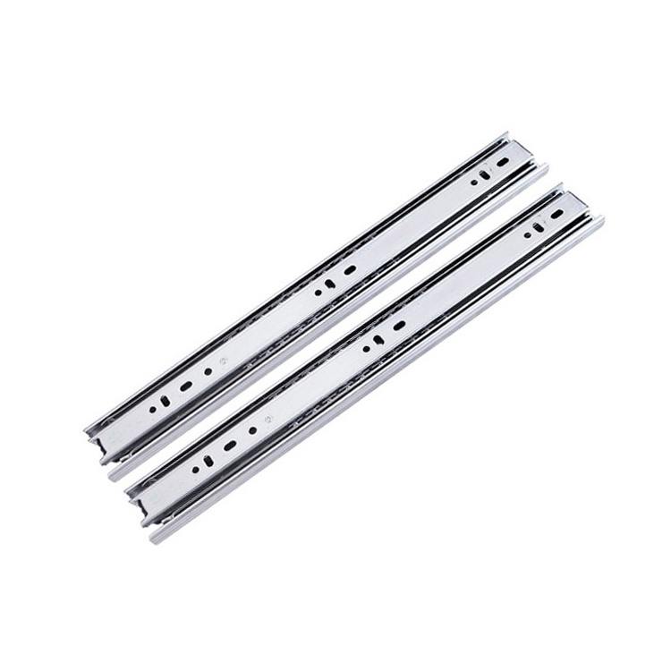 Telescopic Furniture Rails Soft Close Cabinet Hardware Slider 16 Inch Full Extension Heavy Duty Ball Bearing Drawer Slides ISO