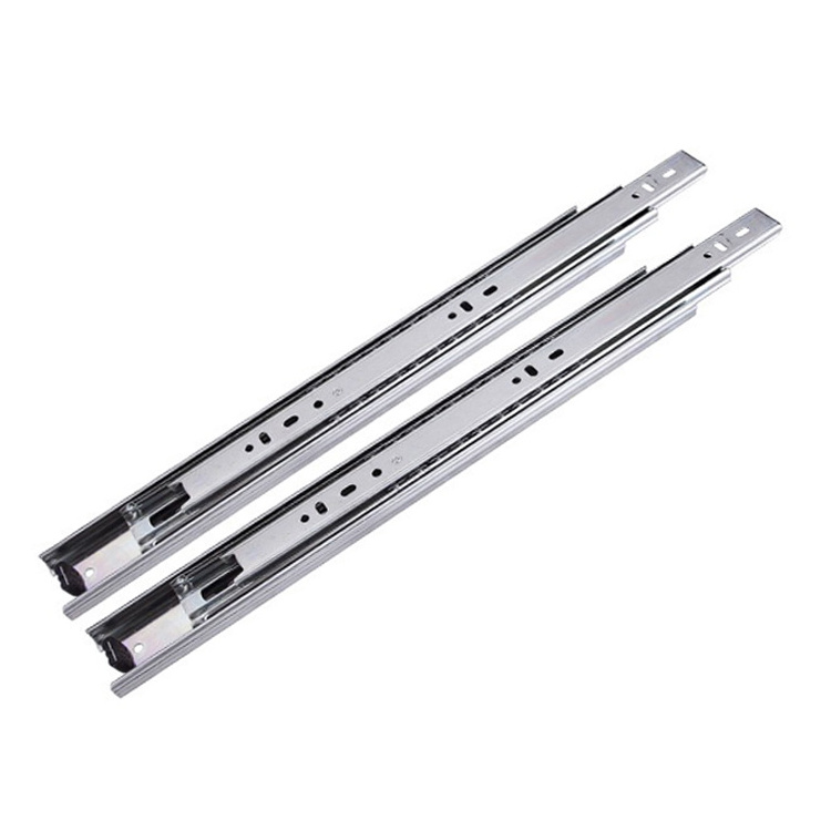 Telescopic Furniture Rails Soft Close Cabinet Hardware Slider 16 Inch Full Extension Heavy Duty Ball Bearing Drawer Slides ISO