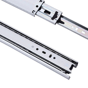 Telescopic Furniture Rails Soft Close Cabinet Hardware Slider 16 Inch Full Extension Heavy Duty Ball Bearing Drawer Slides ISO