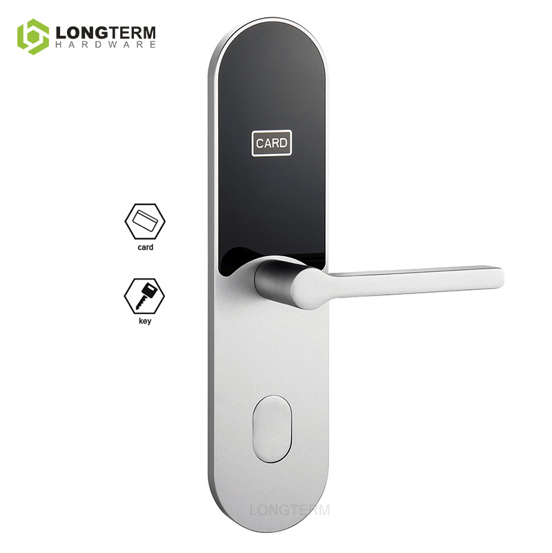 Smart Door Lock Gold Cerradura Inteligentes Puerta Exterior Rfid Key Card Door Lock Electronic Lock for Hotel