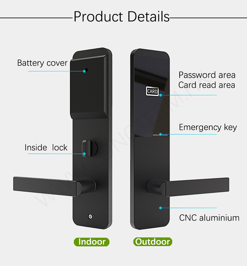 High Security WiFi TTLock Smart Door Lock Digital Keypad Electronic Keyless Door Lock Intelligent Smart Locks for Front Door