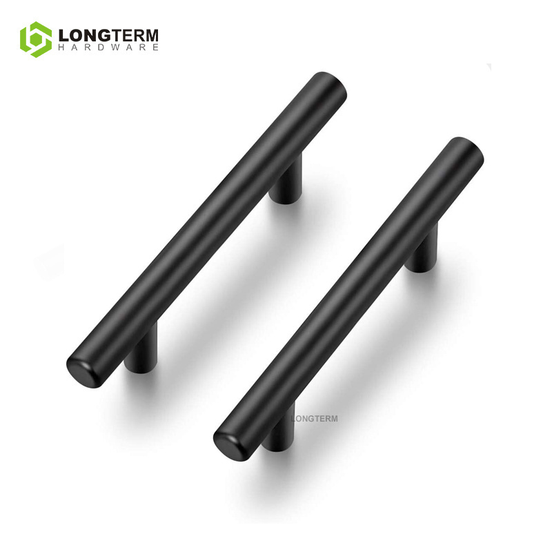 Stainless Steel Tirador Cajon Cabinet Hardware T Bar Handle Kitchen Cupboard Drawer Pulls Knob Matte Black Furniture Handle