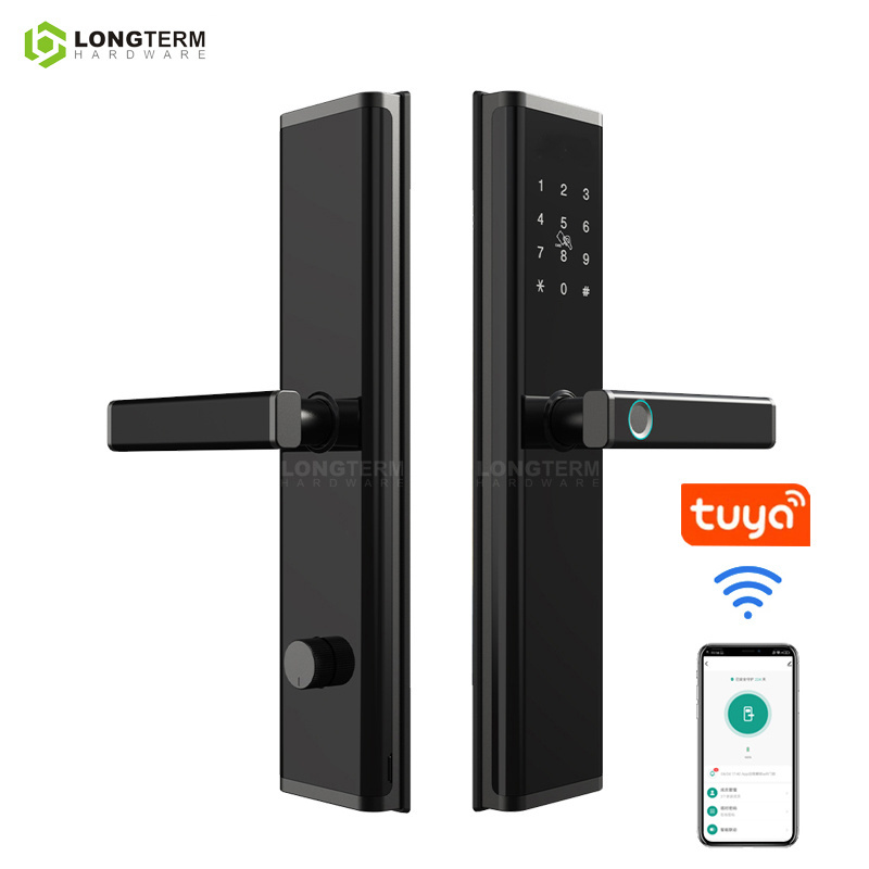 Security Biometric Electric Door Lock Smart Fingerprint Digital Safe Door Lock Electronic Wifi Tuya Smart Door Lock for Home