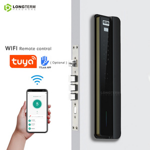 Remote Control House Digital Front Door Lock Fingerprint Lock Tuya WiFi 3D Face Recognition Smart Door Lock with Camera