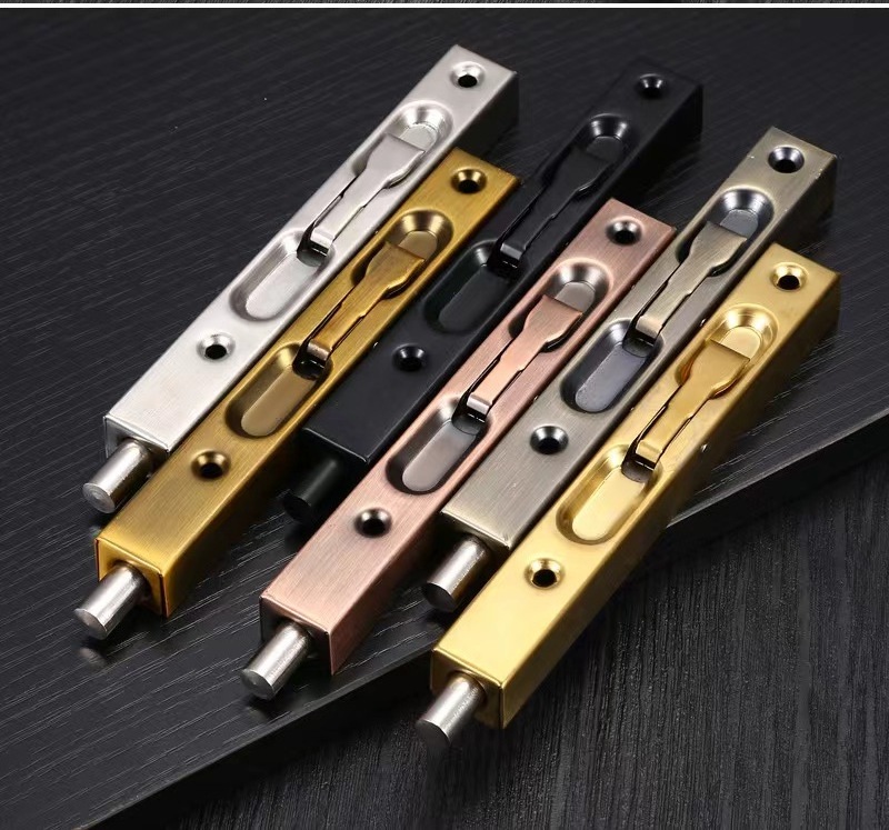 Hot sales stainless steel security door bolt high quality strong door hardware long flush door bolt