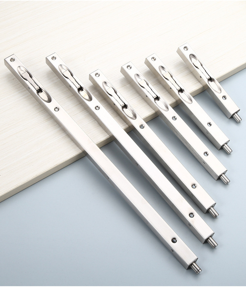 Hot sales stainless steel security door bolt high quality strong door hardware long flush door bolt