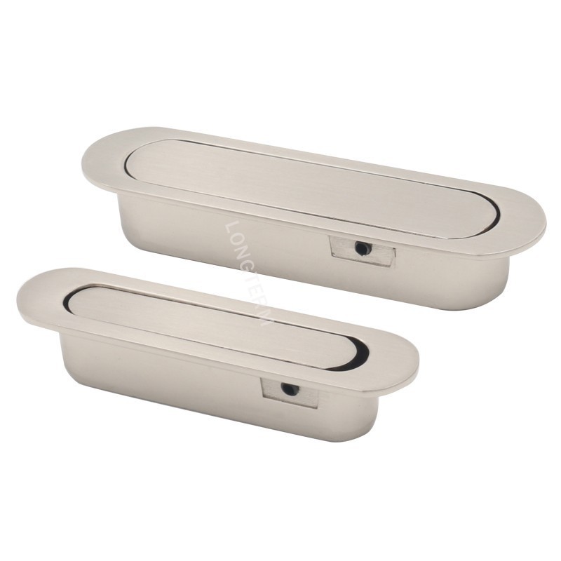 Kitchen Cabinet Hardware Furniture Recessed Handle Concealed Hidden Cabinet Door Handle Modern Zinc Brass Kitchen Handle