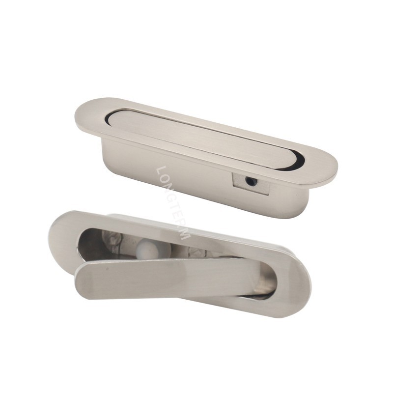 Kitchen Cabinet Hardware Furniture Recessed Handle Concealed Hidden Cabinet Door Handle Modern Zinc Brass Kitchen Handle