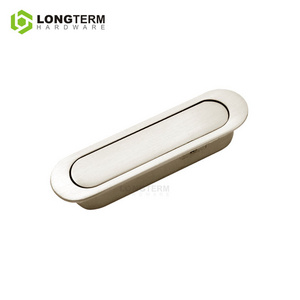 Kitchen Cabinet Hardware Furniture Recessed Handle Concealed Hidden Cabinet Door Handle Modern Zinc Brass Kitchen Handle