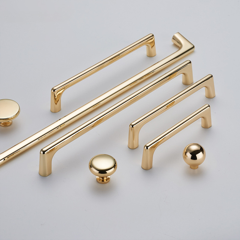 Modern Zinc Alloy Hardware Black Furniture Pull Handles Cabinet Dresser Drawer Door Knobs Handles and Knobs for Kitchen Cabinet