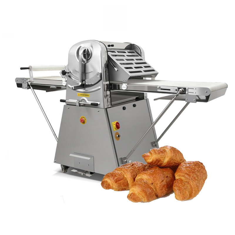 Bread Sheet Roll Roller Flattener Laminadora De Masa Automatic Baklava Making Bakery Puff Pastry Croissant Dough Sheeter Machine