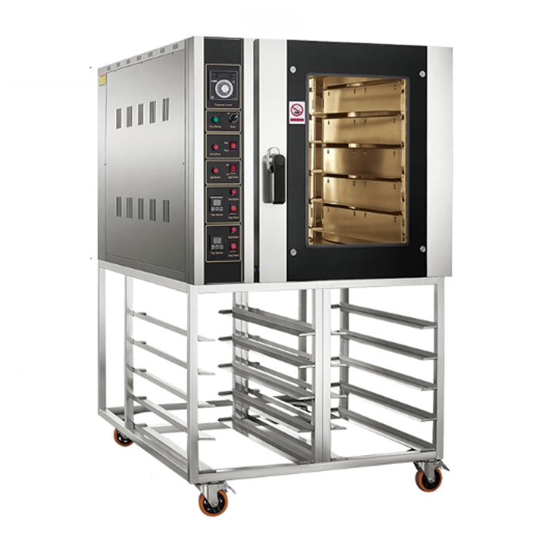 8 Trays Stainless Steel Rotary Rack Oven Electric Rotating Bread Oven Gas Heating Rotate Rack Ovens Bakery Baking Machines Price