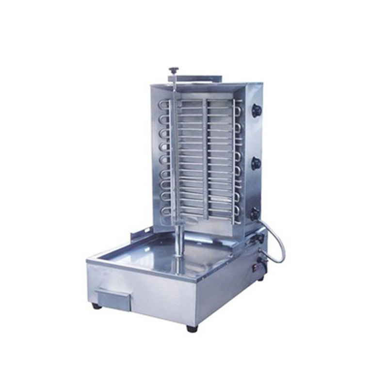 New Product Gyro Grill with 2 Burner Vertical Broiler for Commercial Sale Mini Shawarma Doner Kebab Machine