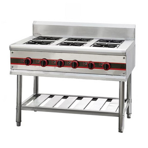 Hot Sale Industrial Cooking Range Free Standing Gas Stove 6 Burners With Oven Price