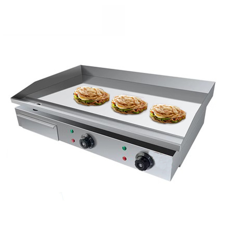 Commercial Stainless Steel Flat Gas Burger Griddle Grill For Restaurant Equipment