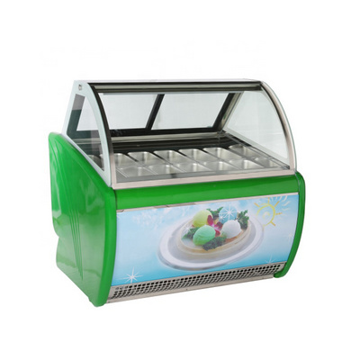 Turkey Ice Cream Batch Freezer Cake Display Freezer,Italy Outdoor Ice Cream Display Freezer