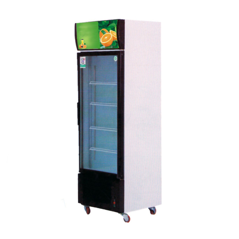 Small Supermarket Commercial Refrigerator Vitrine Door Upright Fridge Retail Store Cold Beverage Display Freezers