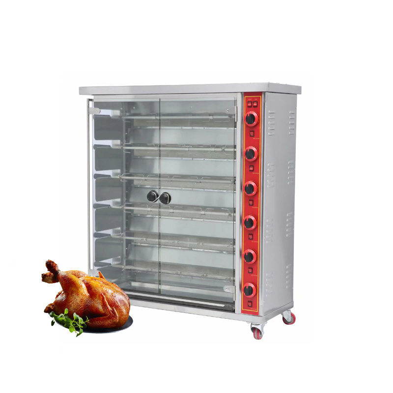 Chicken Grill Rotisserie Oven Electric Chicken Rotisserie Machine Brushed Stainless Steel Free Spare Parts Horno Asador De Pollo