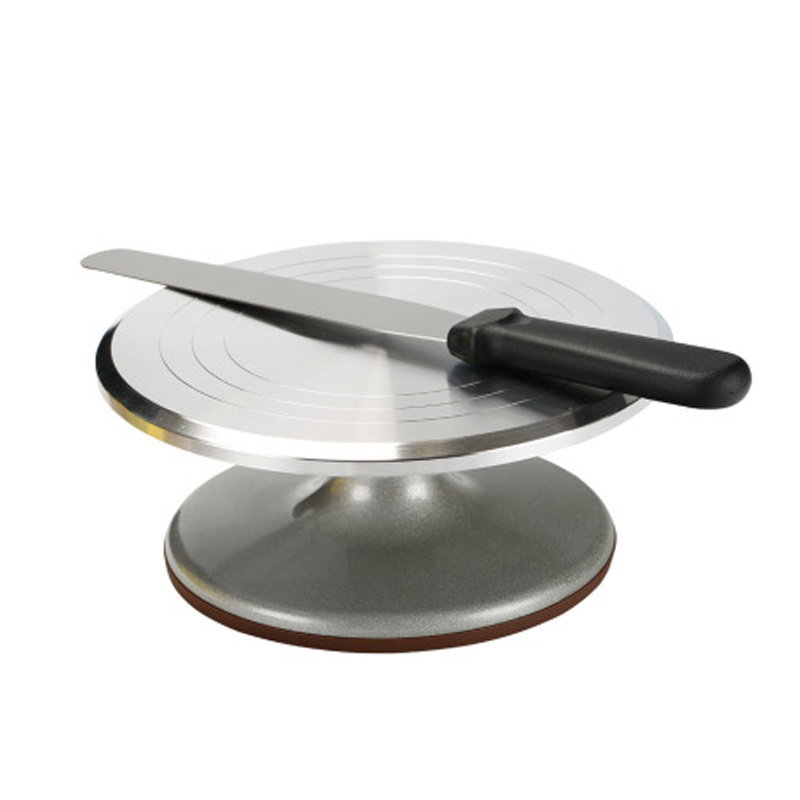 Aluminium Alloy Cake Rotating Turntable,12 Inch Stainless Steel Stand Cake Turntable