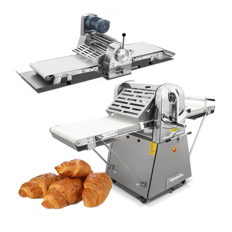 Bread Sheet Roll Roller Flattener Laminadora De Masa Automatic Baklava Making Bakery Puff Pastry Croissant Dough Sheeter Machine