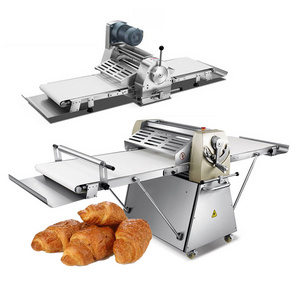 Bread Sheet Roll Roller Flattener Laminadora De Masa Automatic Baklava Making Bakery Puff Pastry Croissant Dough Sheeter Machine