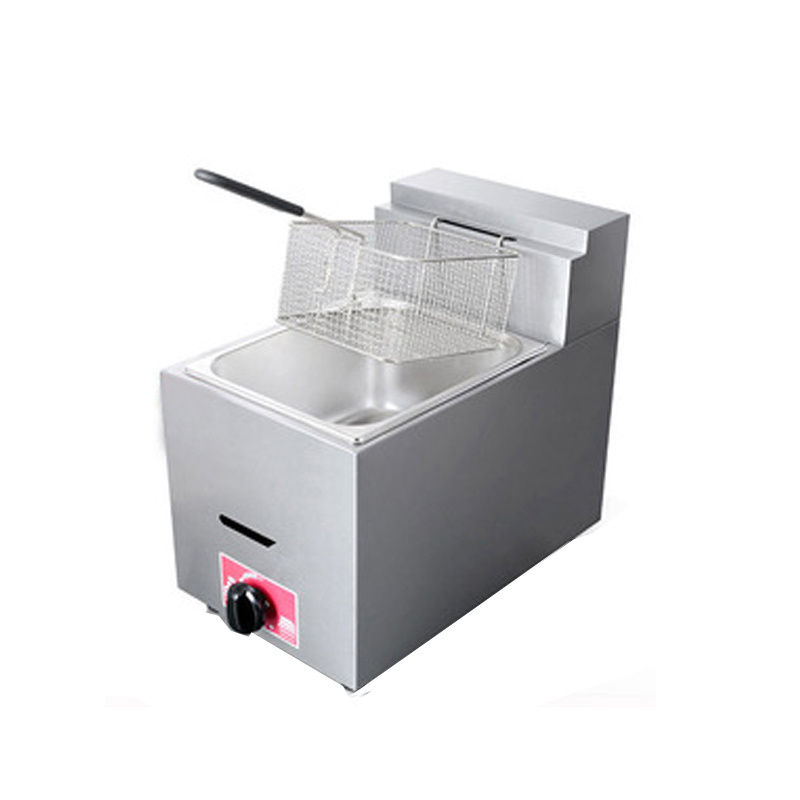 Commercial Restaurant Stainless Steel Double Tanks Gas Deep Fryer /LPG Gas Chips Fish Deep Fat Fryer For Sale