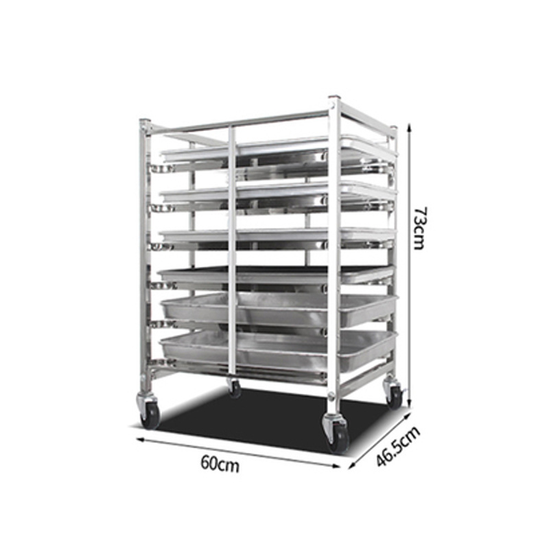 15/18-Tier Multi Purpose Aluminum Bread Cooling Baking Tray Sheet Pan Rack Gastronorm Food GN Pan Bakery Trolley