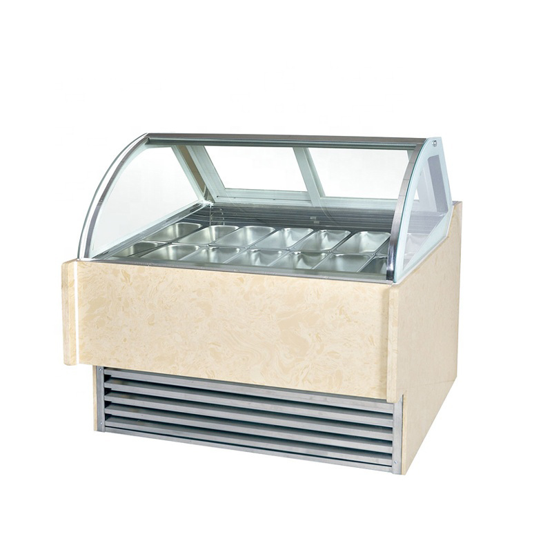 Turkey Ice Cream Batch Freezer Cake Display Freezer,Italy Outdoor Ice Cream Display Freezer