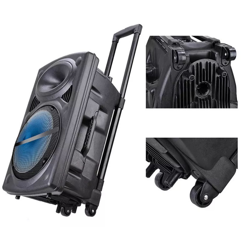 Professional jb-l bluetooth speaker portable trolley mid range outdoor sound box 15 inch active pa speaker